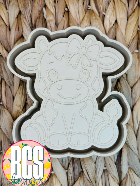 Dolly Mae w/ Bow Freshie Mold - BCS EXCLUSIVE