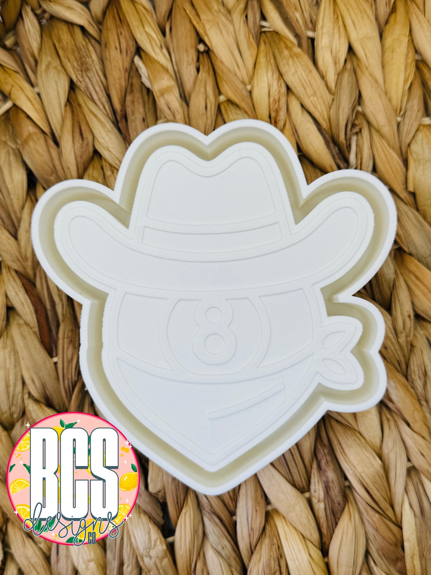 Cowboy Eight Ball Freshie Mold - BCS EXCLUSIVE