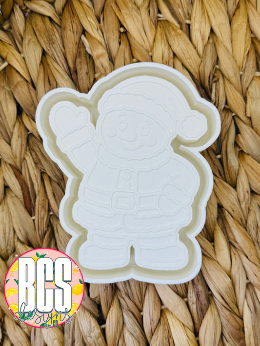 Snowman in Santa Suit Freshie Mold - BCS EXCLUSIVE