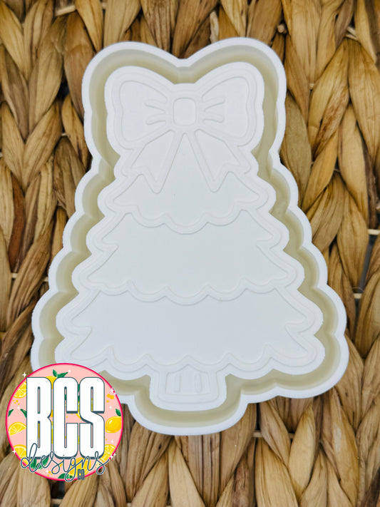 Christmas Tree w/ Bow Freshie Mold - BCS EXCLUSIVE