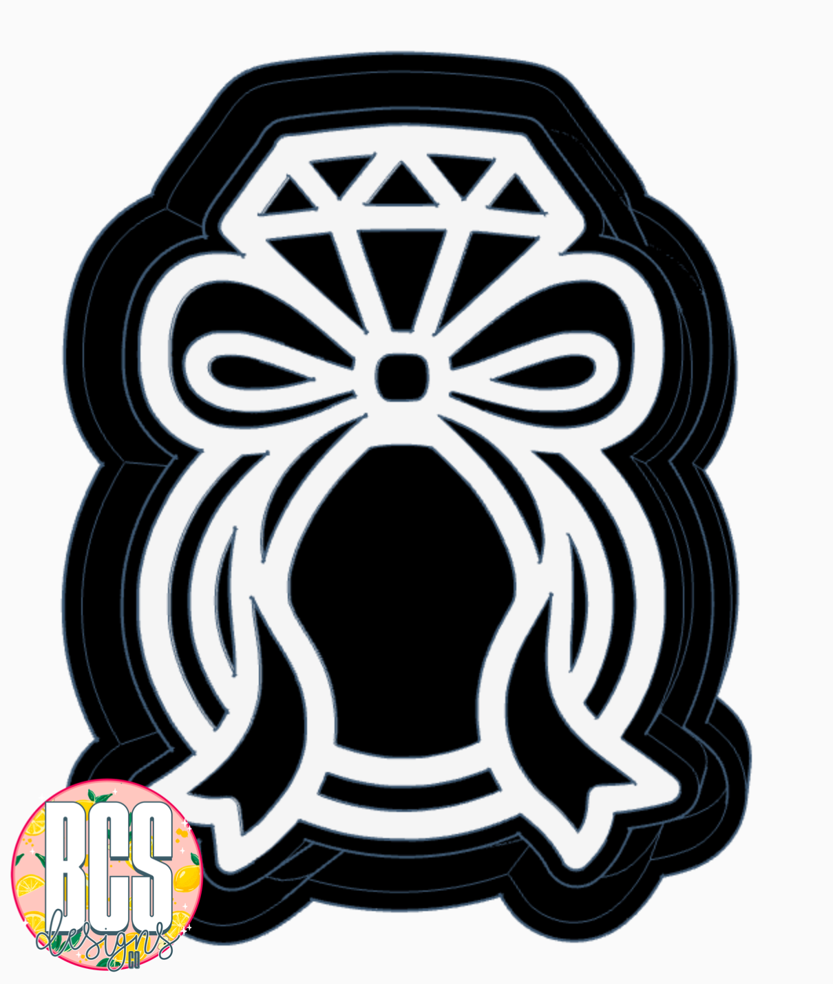 Diamond Ring with Bow Freshie Mold