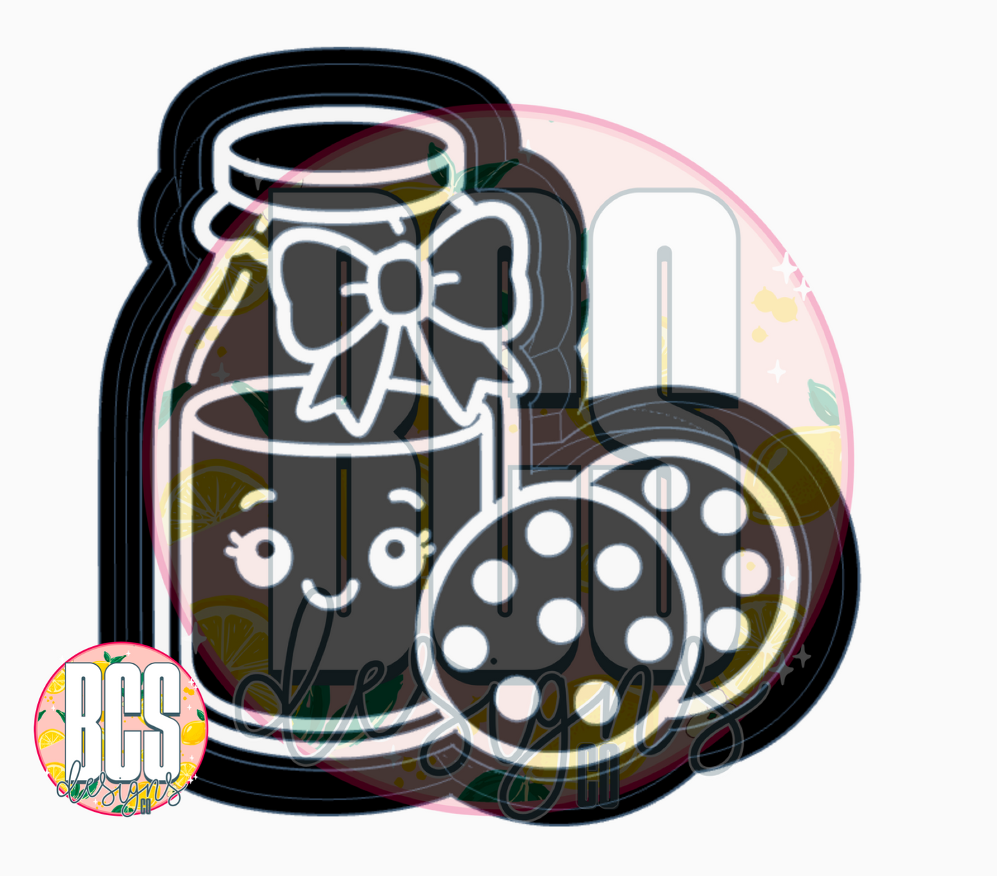 Milk & Cookies w/ bow Freshie Mold - BCS EXCLUSIVE