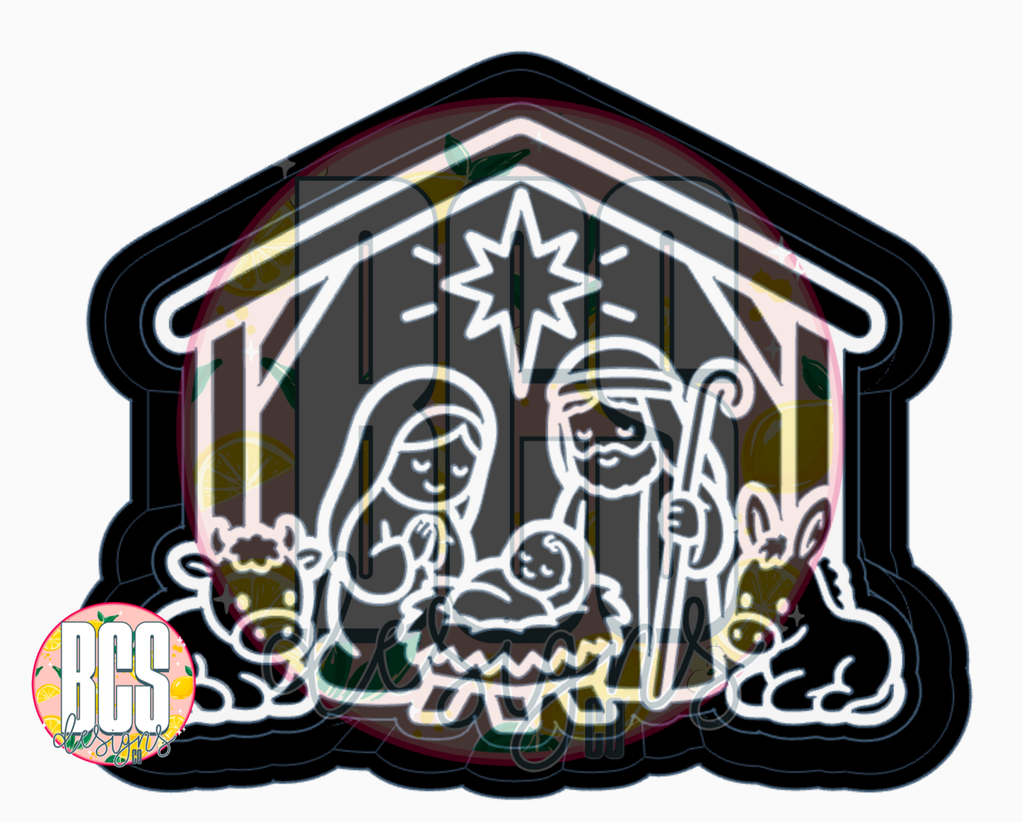 Nativity Scene Freshie Mold - BCS EXCLUSIVE