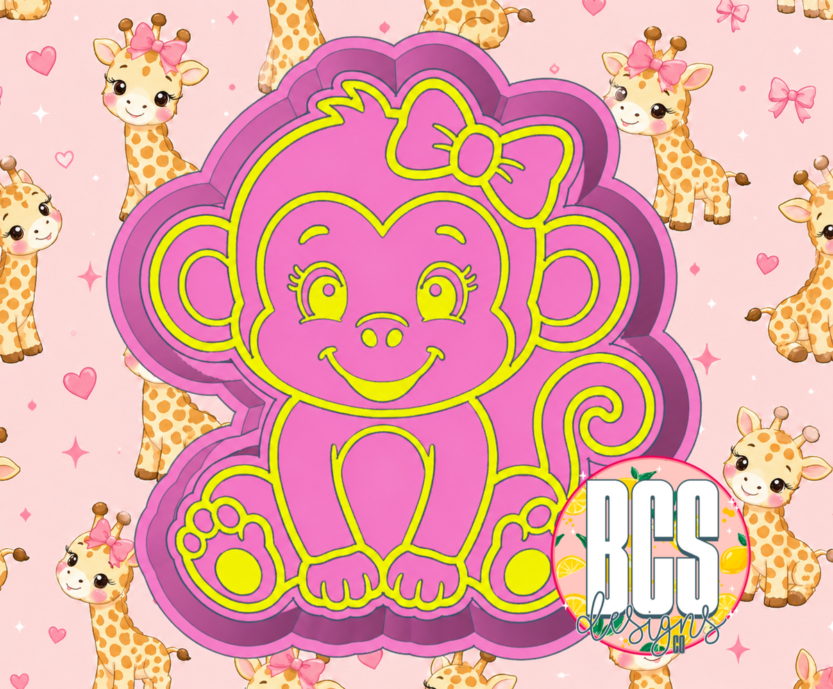 Monica the Monkey Freshie Mold - BCS EXCLUSIVE